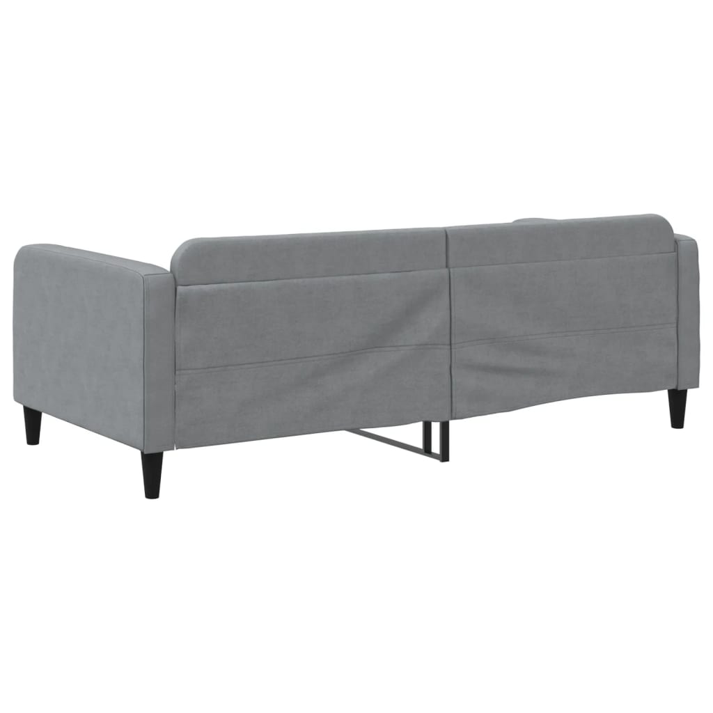 Válenda Světle Šedá 100 X 190 Cm Textil
