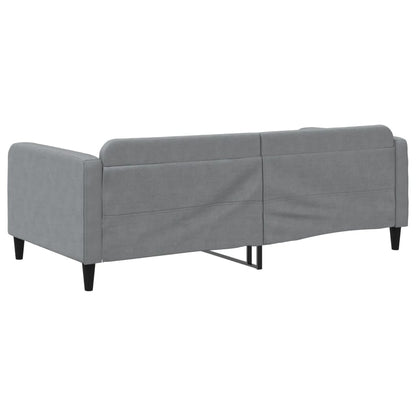 Válenda Světle Šedá 100 X 190 Cm Textil