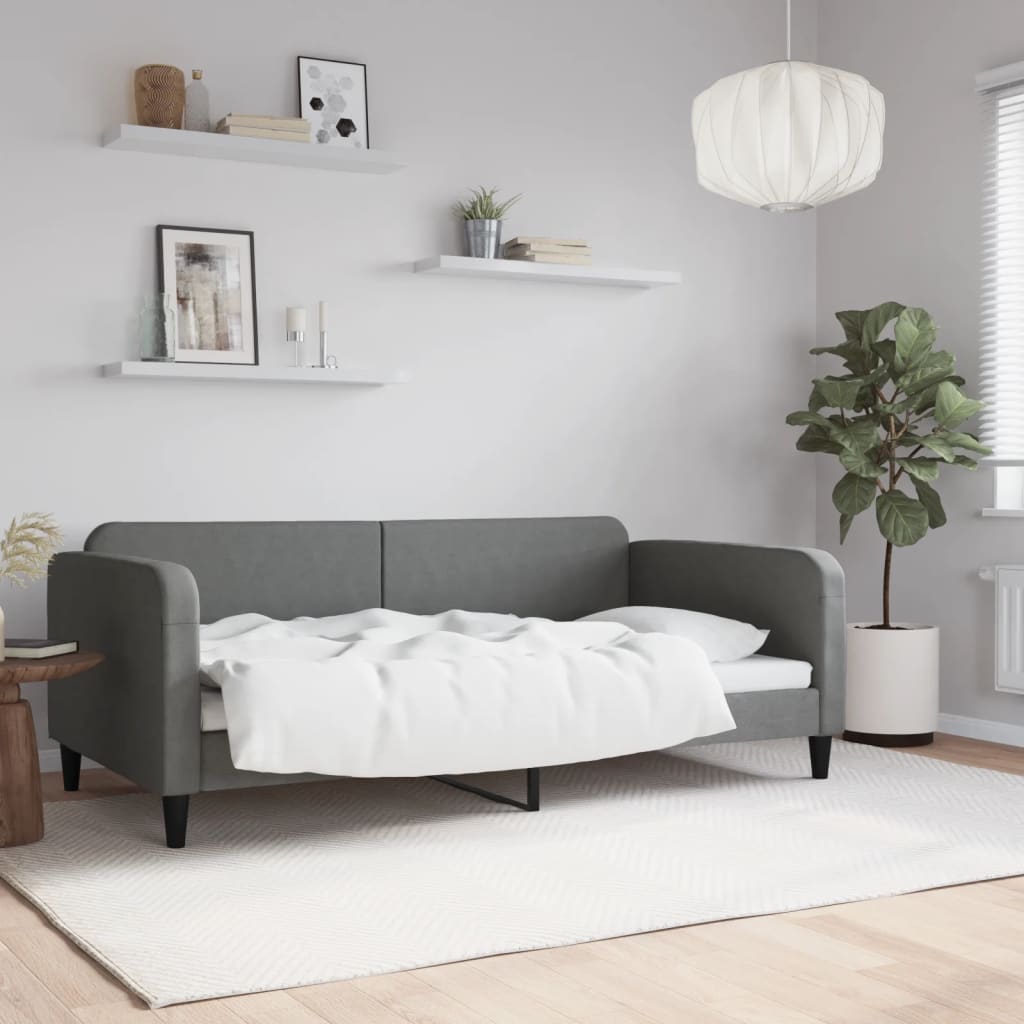 Válenda Tmavě Šedá 100 X 190 Cm Textil