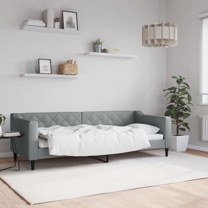 Válenda S Přistýlkou A Zásuvkami Textil Světle Šedá