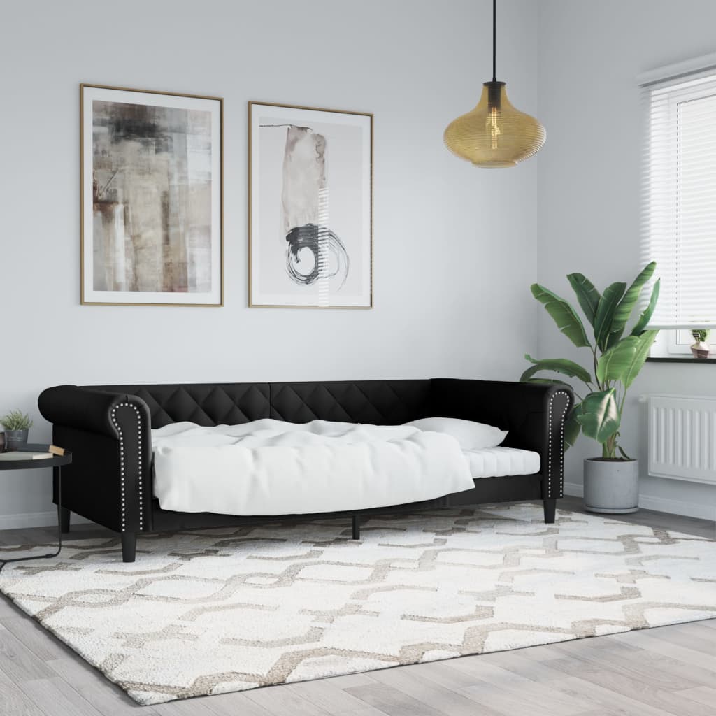 Válenda S Přistýlkou A Matracemi 90X200Cm Umělá Kůže