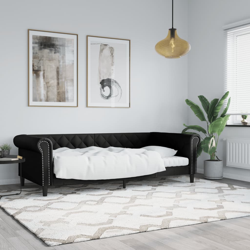 Válenda S Přistýlkou A Matracemi 90X200Cm Umělá Kůže