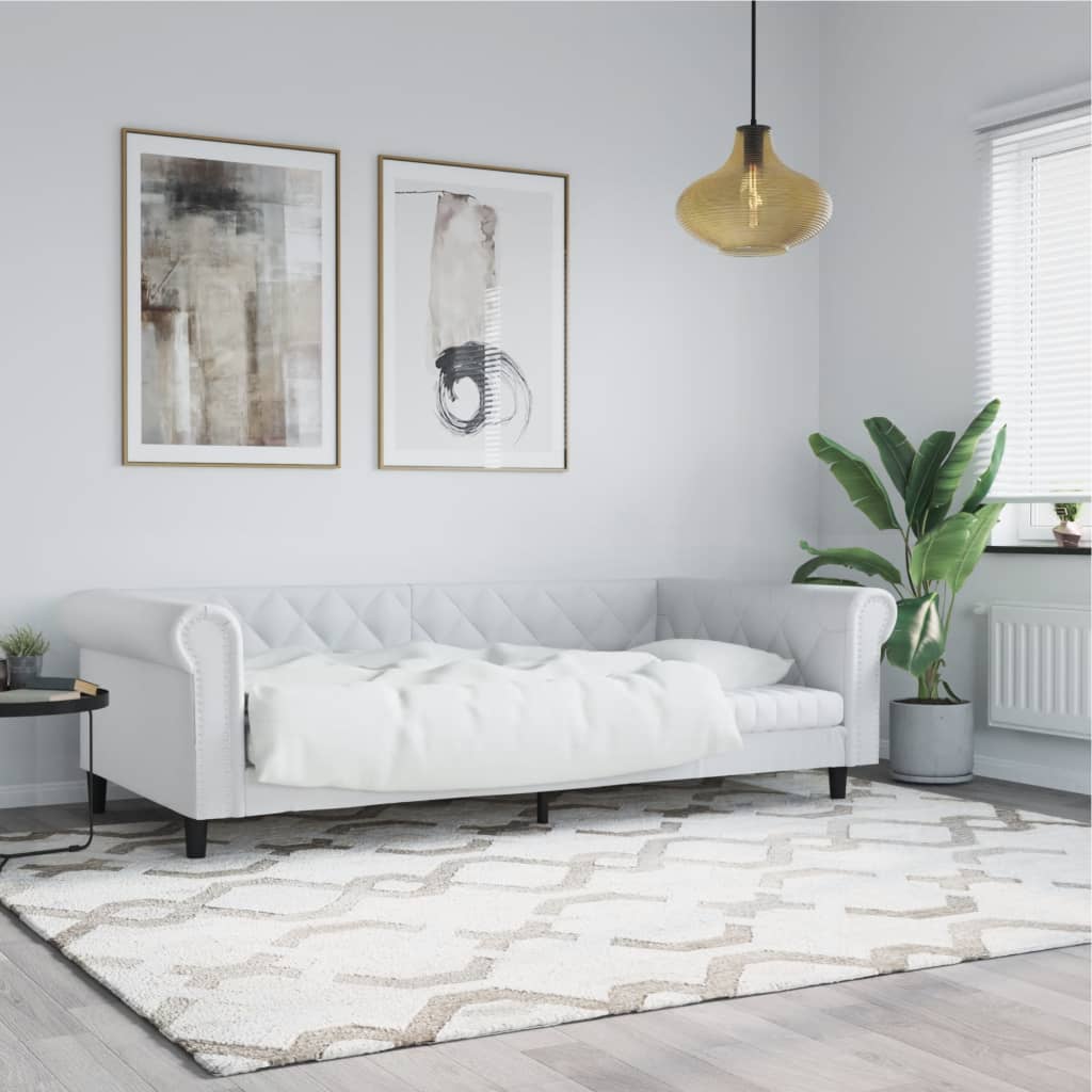 Válenda S Přistýlkou A Matracemi 90X200Cm Umělá Kůže