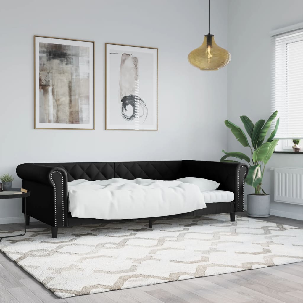 Válenda S Přistýlkou A Matracemi 90X200Cm Umělá Kůže