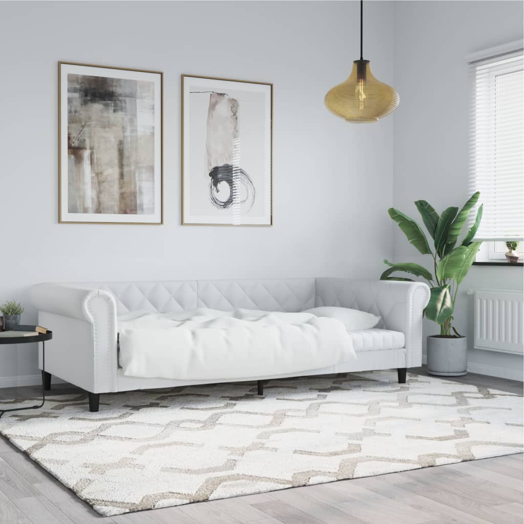 Válenda S Přistýlkou A Matracemi 90X200Cm Umělá Kůže