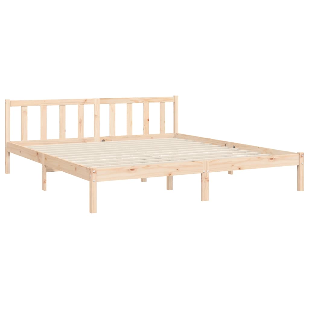 Rám Postele S Čelem Super King Size Masivní Dřevo