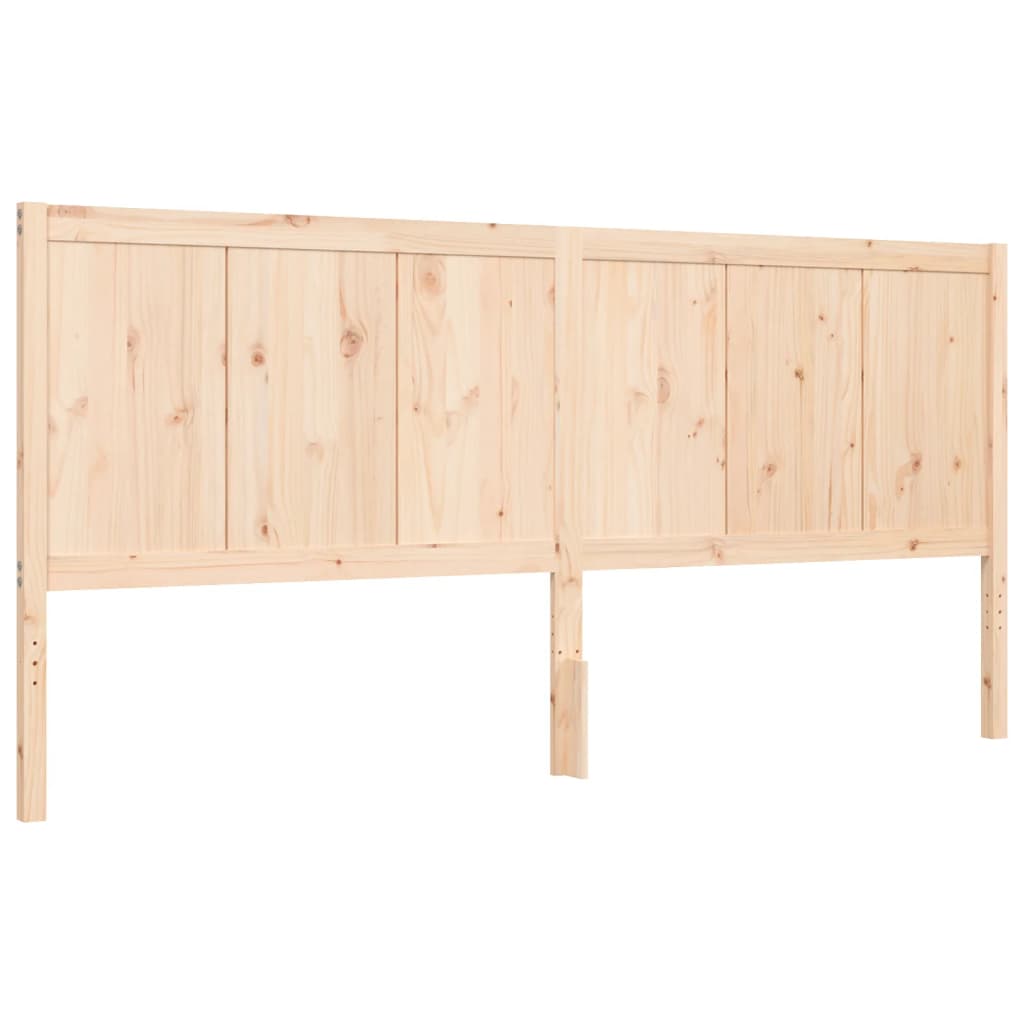 Rám Postele S Čelem 200 X 200 Cm Masivní Dřevo