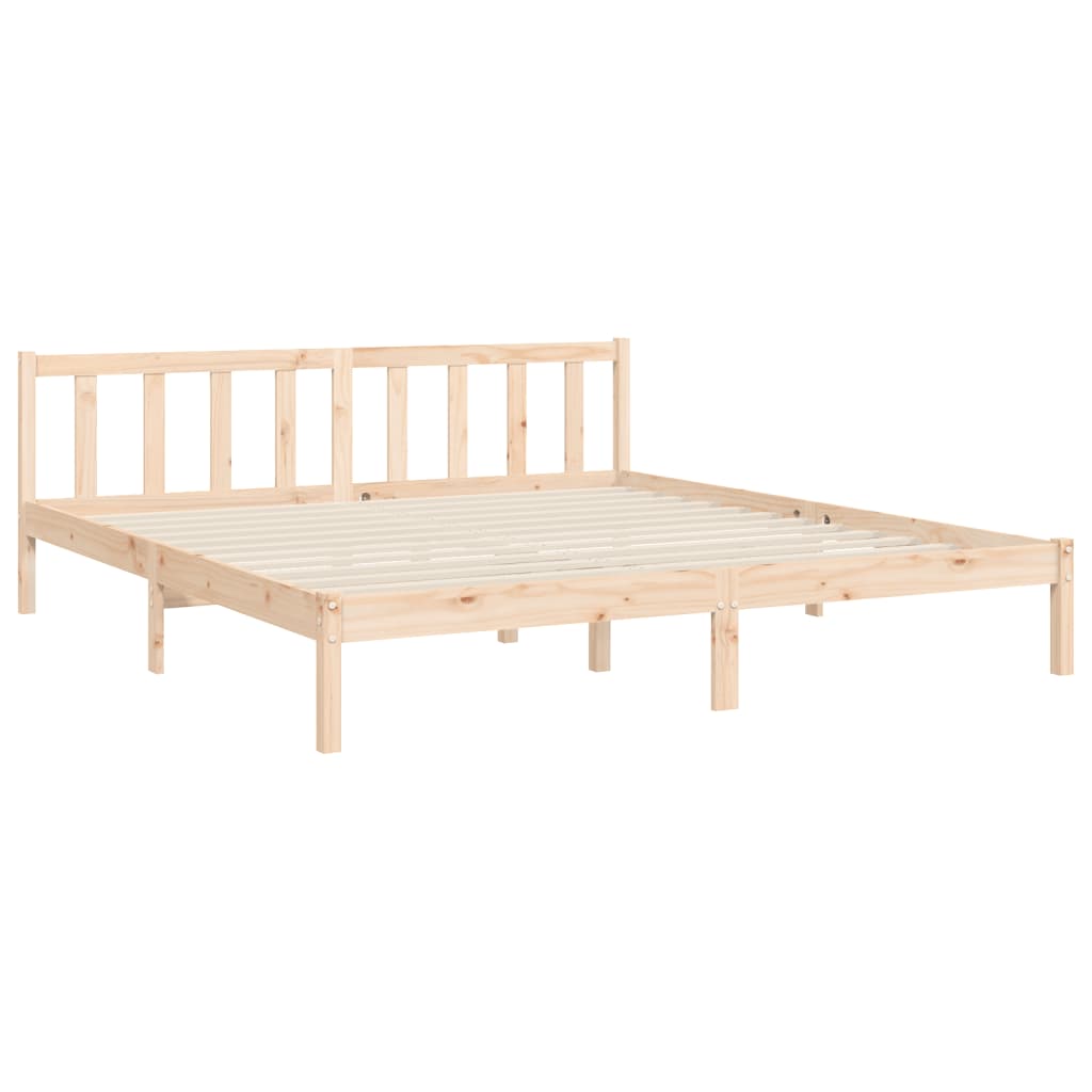 Rám Postele S Čelem Super King Size Masivní Dřevo