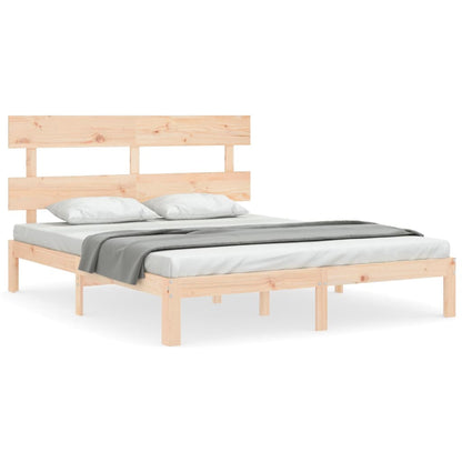 Rám Postele S Čelem King Size Masivní Dřevo