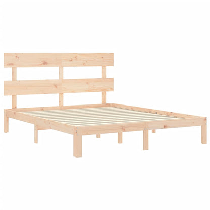 Rám Postele S Čelem King Size Masivní Dřevo
