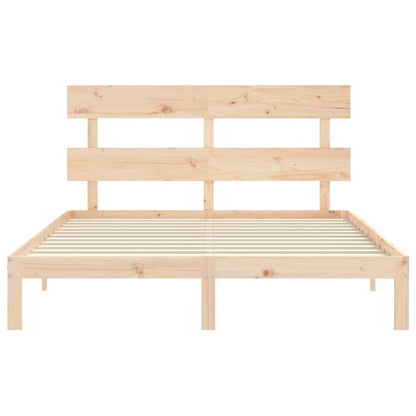 Rám Postele S Čelem King Size Masivní Dřevo