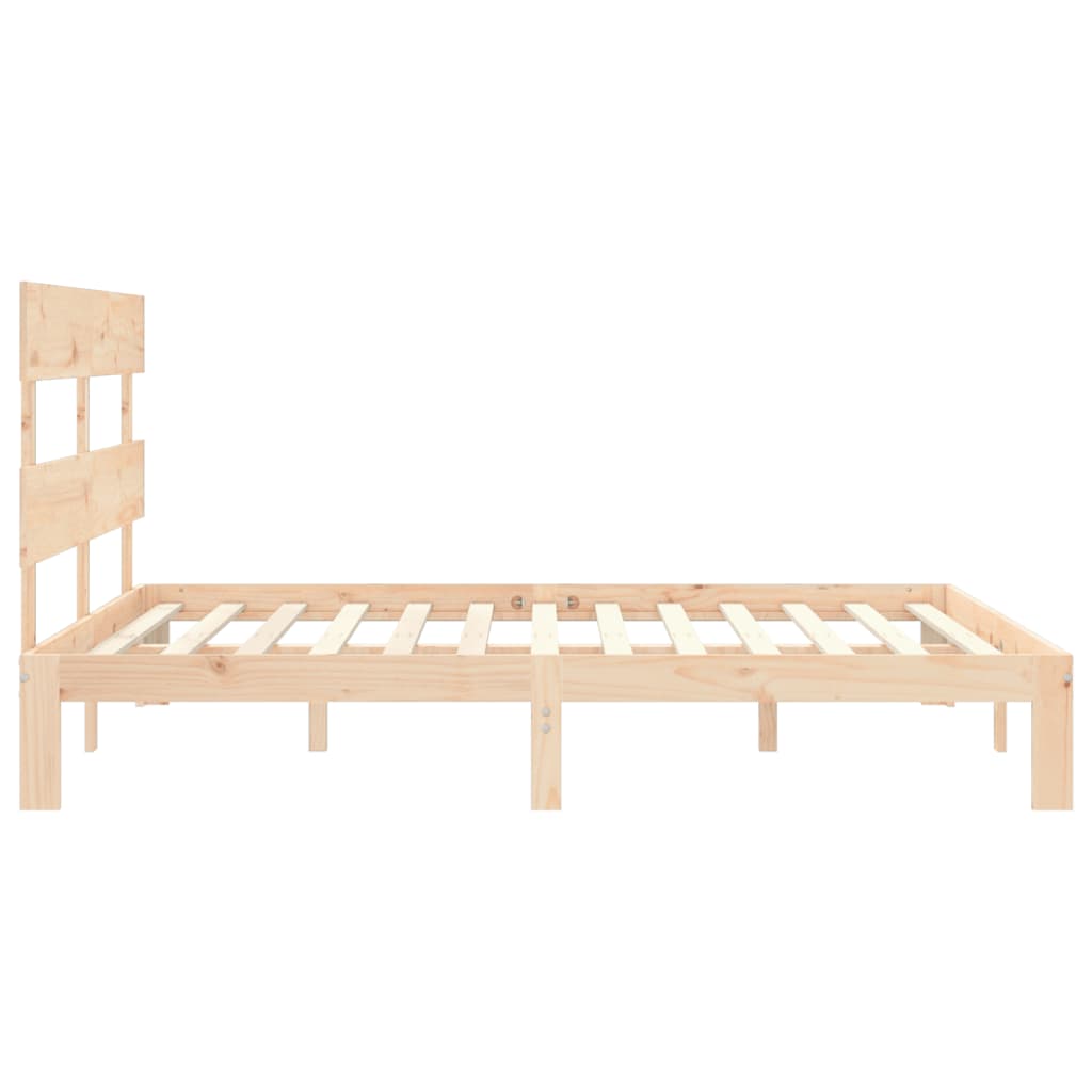 Rám Postele S Čelem King Size Masivní Dřevo