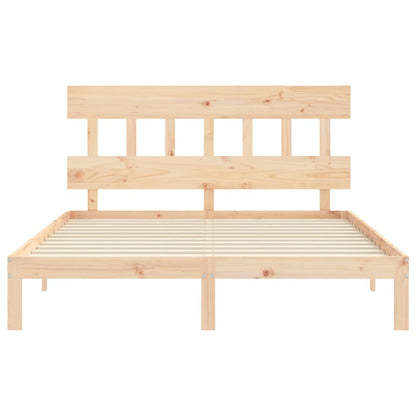 Rám Postele S Čelem King Size Masivní Dřevo