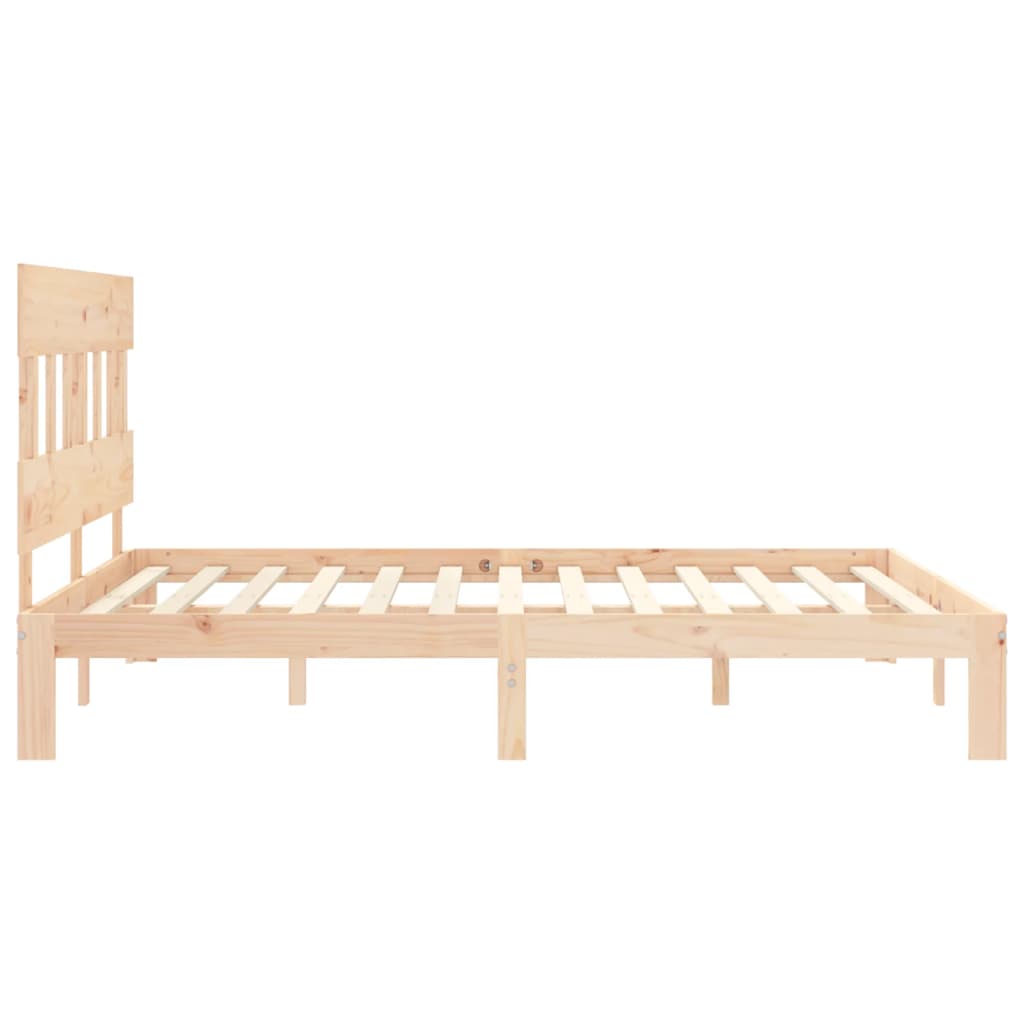 Rám Postele S Čelem King Size Masivní Dřevo