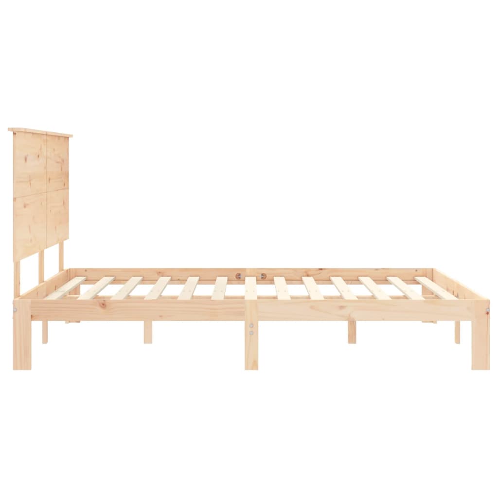Rám Postele S Čelem King Size Masivní Dřevo