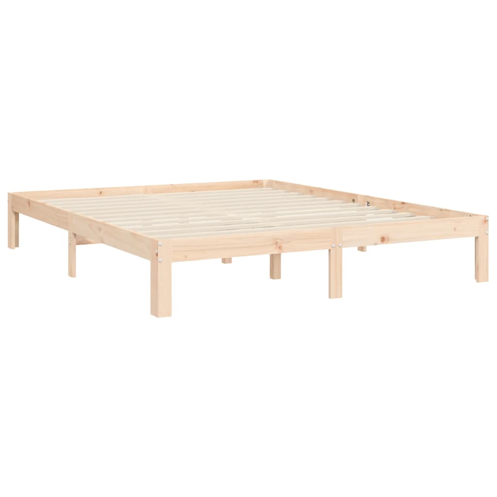 Rám Postele S Čelem King Size Masivní Dřevo
