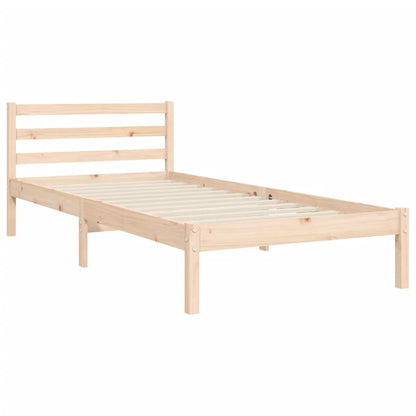 Rám Postele S Čelem 100 X 200 Cm Masivní Dřevo