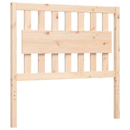 Rám Postele S Čelem 100 X 200 Cm Masivní Dřevo