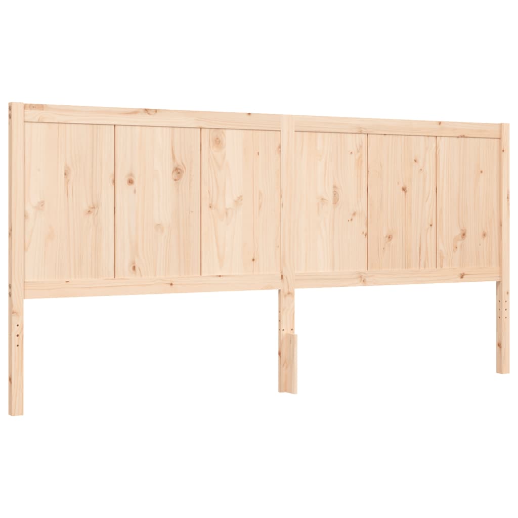 Rám Postele S Čelem 200 X 200 Cm Masivní Dřevo