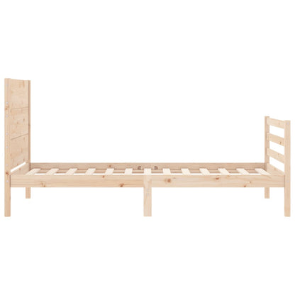 Rám Postele S Čelem 100 X 200 Cm Masivní Dřevo