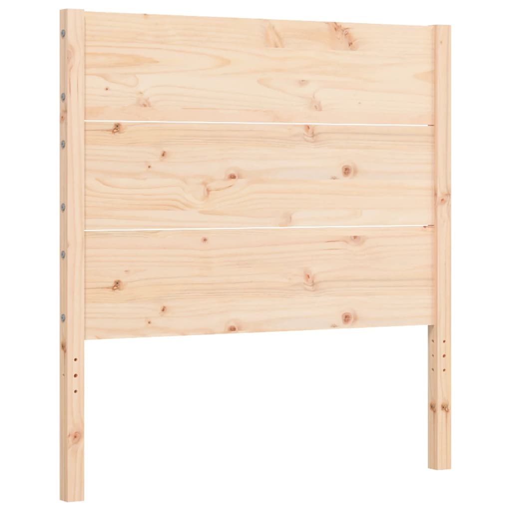 Rám Postele S Čelem 100 X 200 Cm Masivní Dřevo