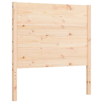Rám Postele S Čelem 100 X 200 Cm Masivní Dřevo