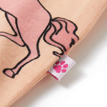 Dětské Pyžamo S Krátkým Rukávem Světle Oranžové 104