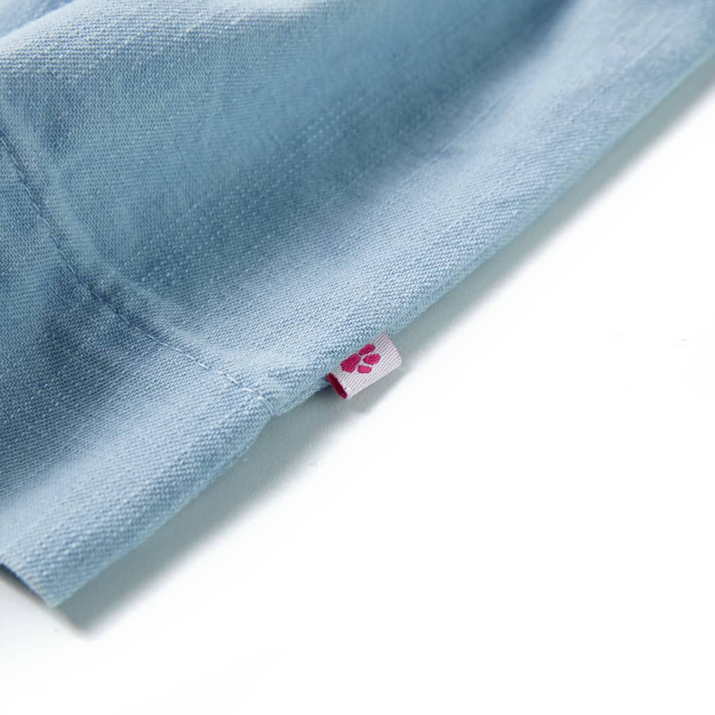 Dětské Šaty S Volánky Bledě Modré 140