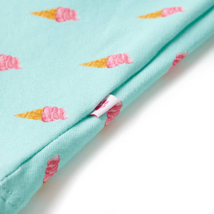 Dětské Šaty Se Stahovací Šňůrkou Světle Mátové 128