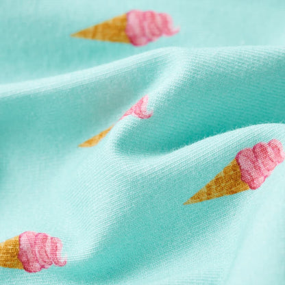 Dětské Šaty Se Stahovací Šňůrkou Světle Mátové 128