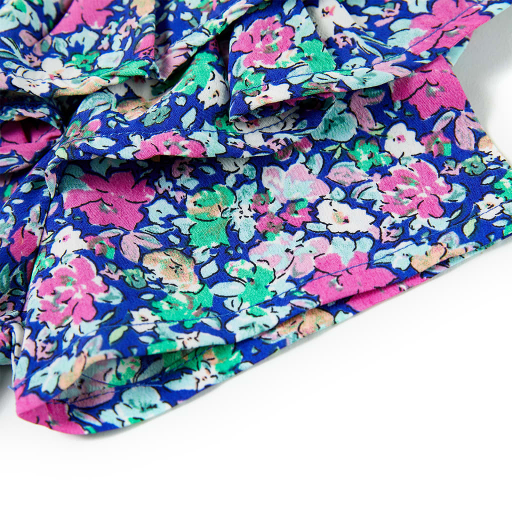 Dětské Šaty S Volánkovými Rukávy Kobaltově Modré 128