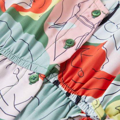 Dětské Šaty Zelené 140