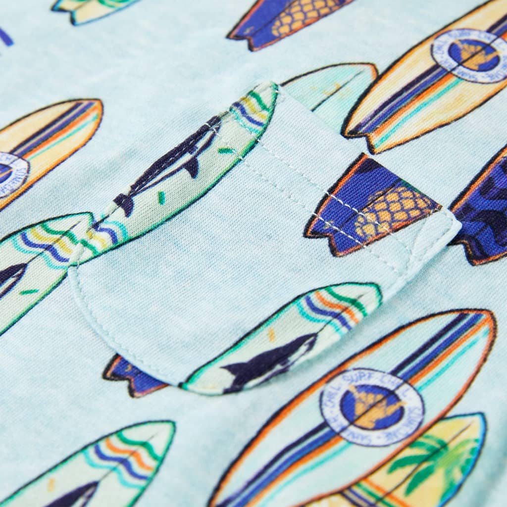 Dětské Tílko Bledě Modrá Melanž 140