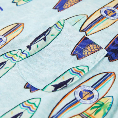 Dětské Tílko Bledě Modrá Melanž 140