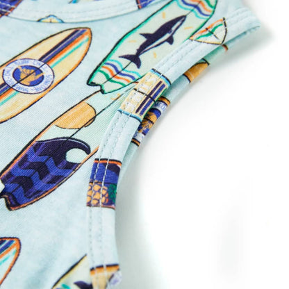 Dětské Tílko Bledě Modrá Melanž 140