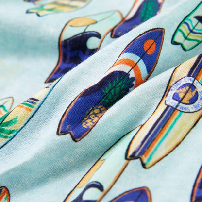 Dětské Tílko Bledě Modrá Melanž 140