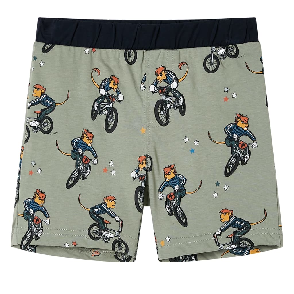 Dětské Pyžamo S Krátkým Rukávem Světle Khaki 140