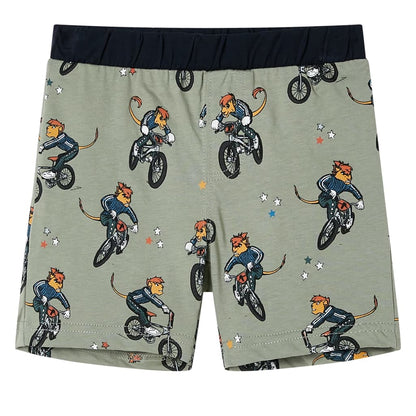 Dětské Pyžamo S Krátkým Rukávem Světle Khaki 140