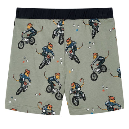 Dětské Pyžamo S Krátkým Rukávem Světle Khaki 140