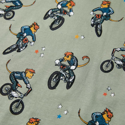 Dětské Pyžamo S Krátkým Rukávem Světle Khaki 140