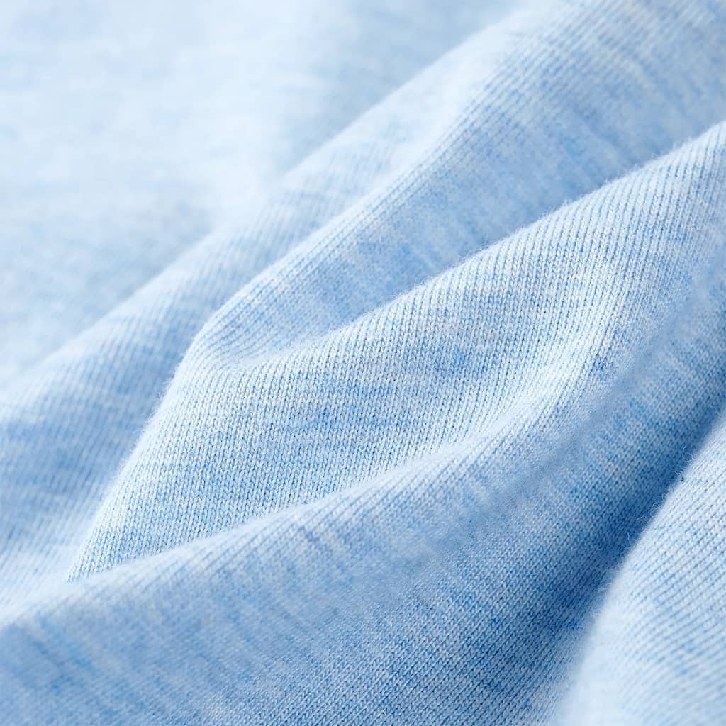 Dětské Tričko Bledě Modrá Melanž 92