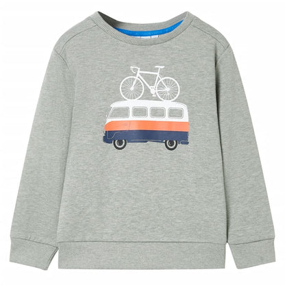 Dětská Mikina Světle Khaki Melanž 92