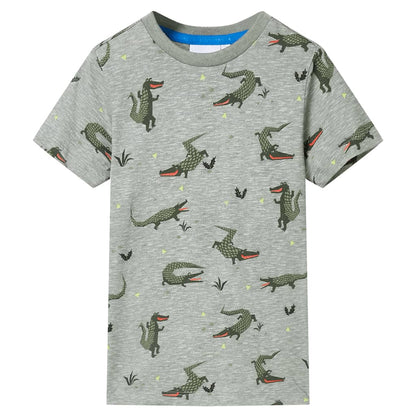 Dětské Tričko Světle Khaki Melanž 116