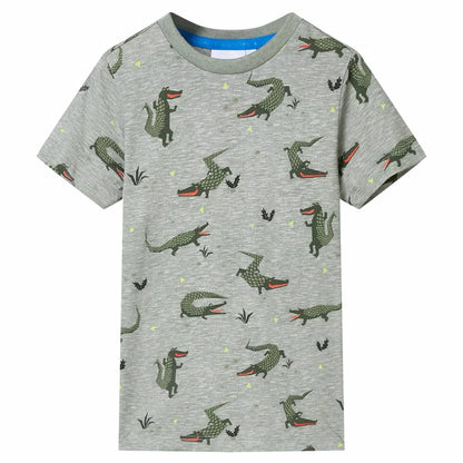 Dětské Tričko Světle Khaki Melanž 116