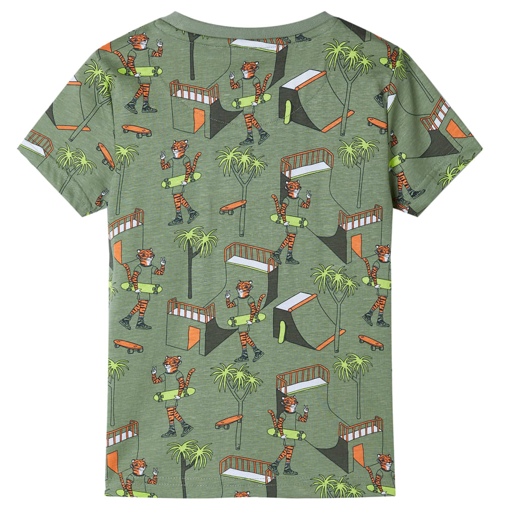 Dětské Pyžamo S Krátkým Rukávem Světle Khaki 92