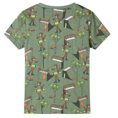 Dětské Pyžamo S Krátkým Rukávem Světle Khaki 92