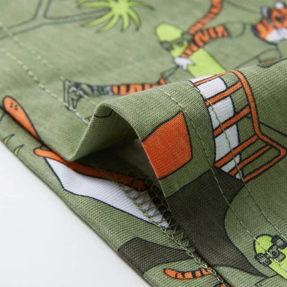 Dětské Pyžamo S Krátkým Rukávem Světle Khaki 92