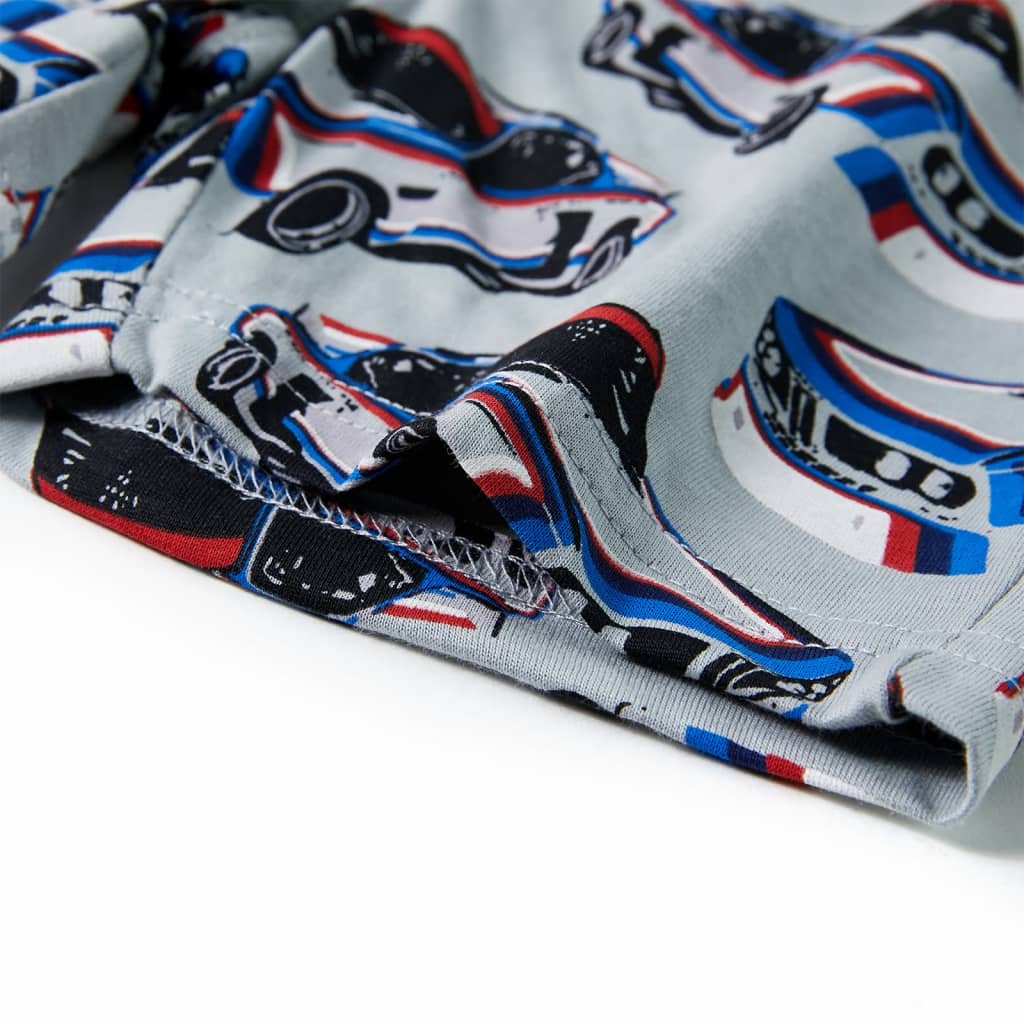 Dětské Pyžamo S Krátkým Rukávem Šedé 140