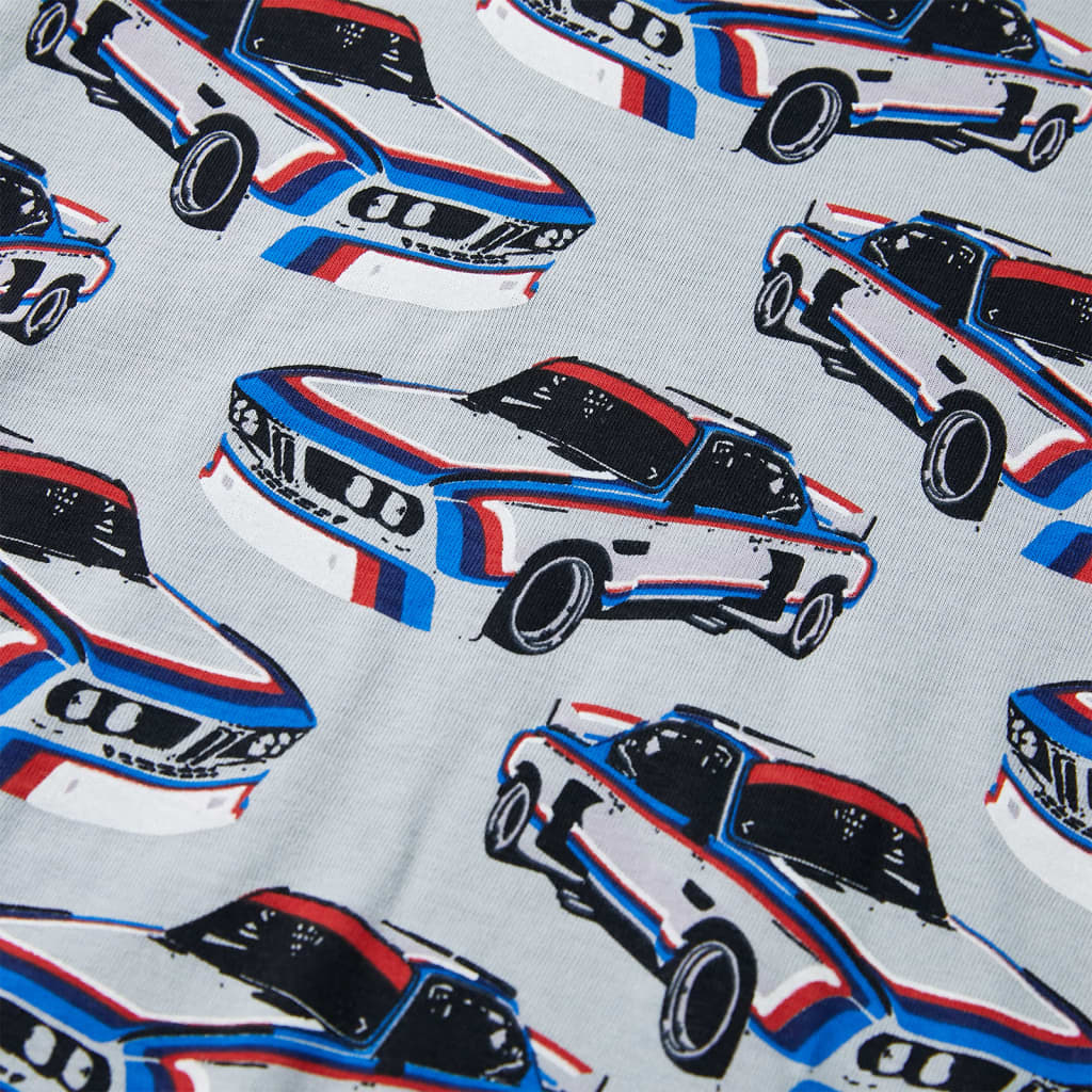 Dětské Pyžamo S Krátkým Rukávem Šedé 140