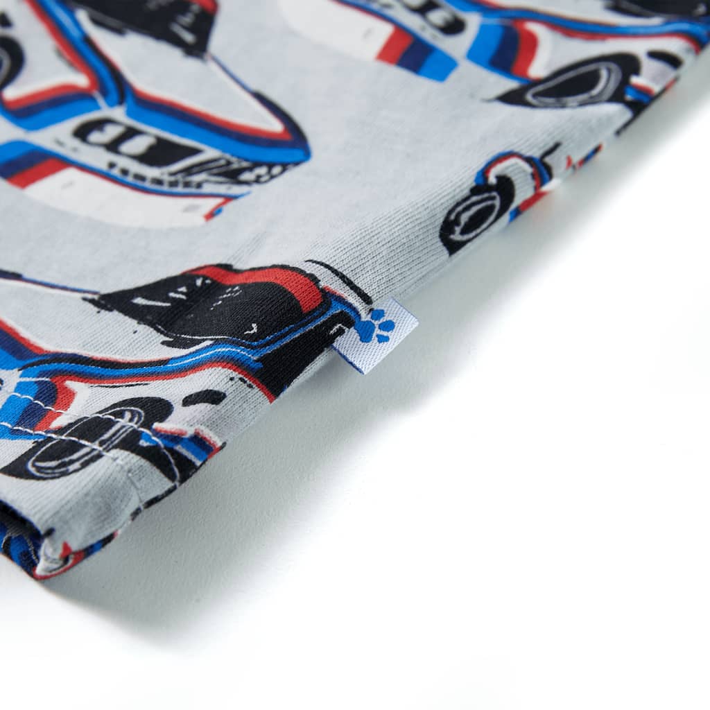 Dětské Pyžamo S Krátkým Rukávem Šedé 140